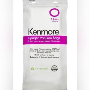 Kenmore 53294 Style O HEPA Cloth Vacuum Bags for Kenmore Upright 6 Pack